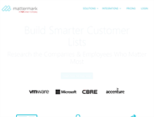 Tablet Screenshot of mattermark.com